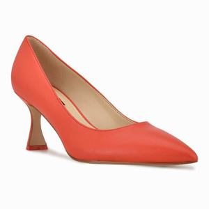 Nine West Workin Pointy Toe Pumps - Orange - Ireland (RV2908715)